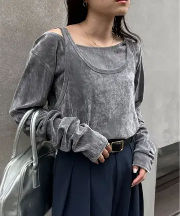 CIAOPANIC TYPY 탱크 포함 시어 플로키 벨로아 느낌 상의