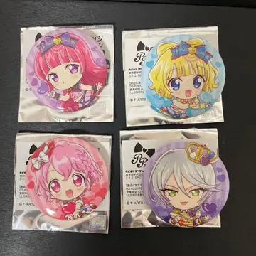 애니메이션 캐릭터 캔뱃지 4개 세트