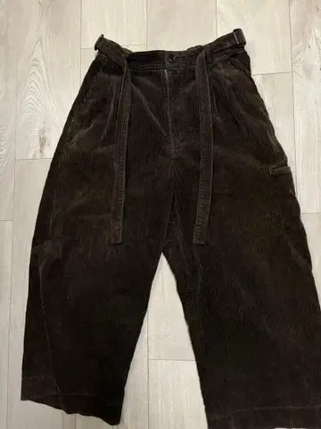 Toironier 벨로아 코듀로이 와이드 팬츠 남성용