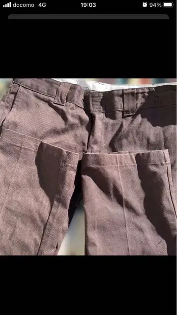 Dickies 슬림 스트레이트 치노 팬츠 브라운 34 x 30