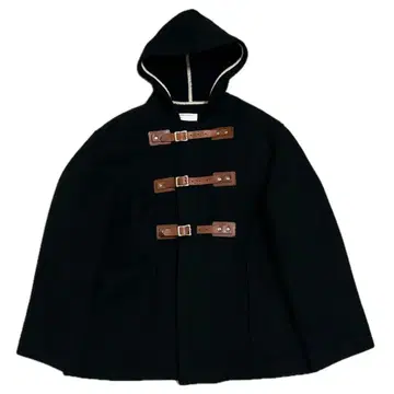 레어 GENERAL RESEARCH 가죽 벨트 숏 더플 코트