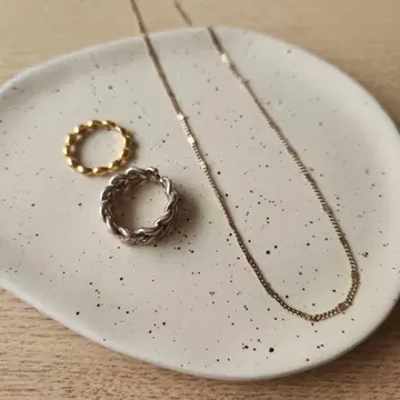 한국 NYUNYU 반지 목걸이 세트