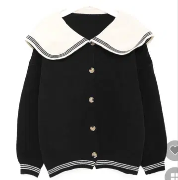 nugu 세일러 카라 니트 가디건