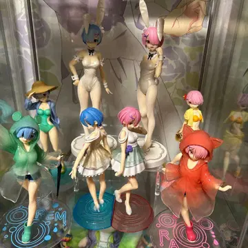 리제로 피규어 묶음 판매 8체 세트