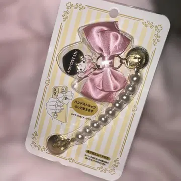 Sanrio 오리지널 핑크 리본 핸드 스트랩