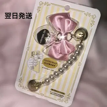 Sanrio 오리지널 핑크 리본 핸드 스트랩