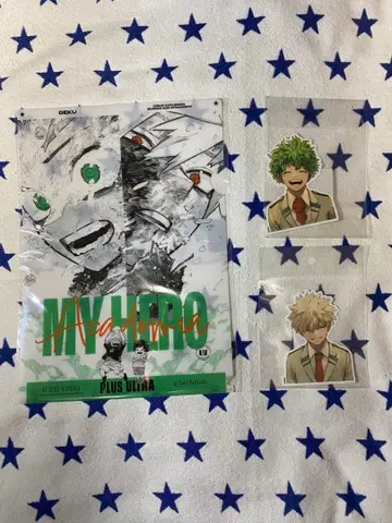 [최종 가격 인하] 히로아카 클리어 파일 스티커 세트 데쿠&바쿠고