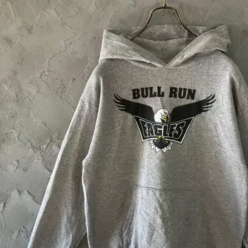 Hanes 후드티 후디 EAGLES 빅 프린트 그레이 IW10