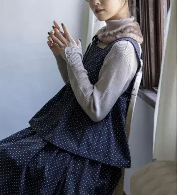 [ 유베시 xSamansa Mos2 ] 전후 2WAY 뷔스티에 블랙