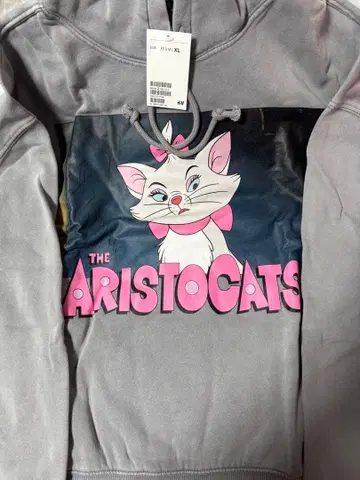 새상품 H&M 완판템 캣 후드티 XL 택 포함