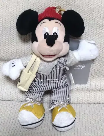 디즈니 스토어 타치카와 타치히점 한정판 봉제 인형 키체인 미키