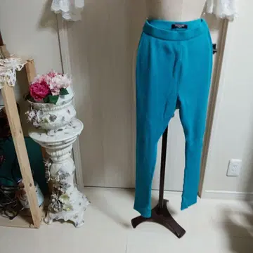 LEONARD 터콰이즈 캐주얼 팬츠 M