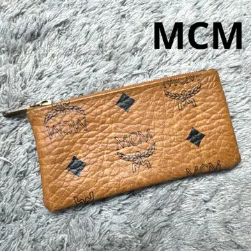 MCM MCM 코인 케이스 동전 지갑 소품함 가죽 브라운
