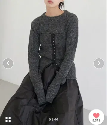 [새상품급] LIAN 후크 뷔스티에 세트 니트