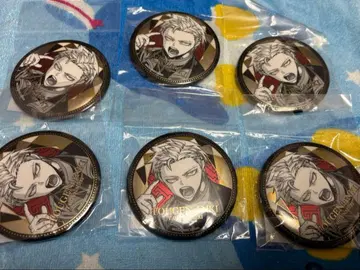 복숭아 근원 암귀 BIG 메탈릭 캔뱃지 백귀 대아 세트