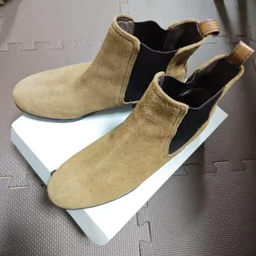 잉그 ing 베이지 스웨이드 사이드 고어 부츠