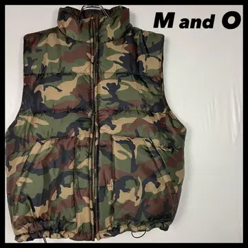 MandO 드로 코드 다운 베스트 패딩 자켓 카모플라주 카모플라쥬 42