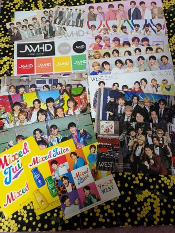 쟈니즈 WEST 뉴스레터, 씰, 카드 등 묶음 판매