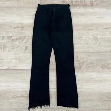 MOTHER 마더 BLACK INSIDER CROP 데님