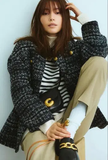 미라 오웬 트위드 자켓