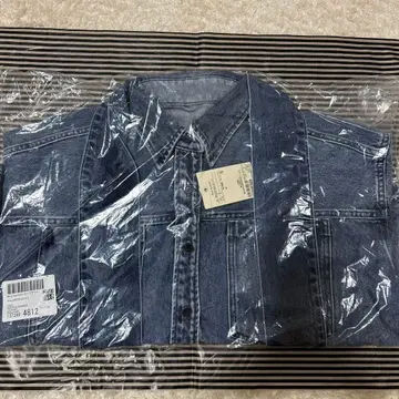 whim gazette 데님 보타이 셔츠