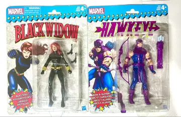 레어 미개봉 마블 레전드 레트로 패키지 블랙 위도우 호크아이