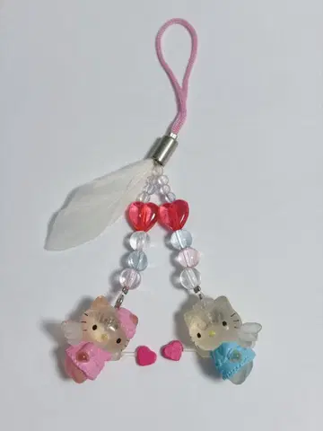 헬로키티 다니엘 엔젤 스트랩 헤이세이 레트로 산리오 당시물