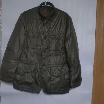 브리티시 카키 패딩 자켓 블루종 무지 코트 아우터