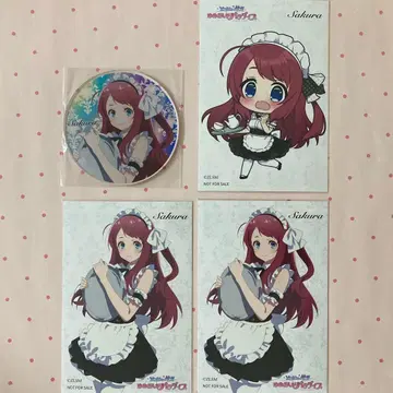 좀비랜드 사가 오시아도 콜라보 카페 미나모토 사쿠라 세트