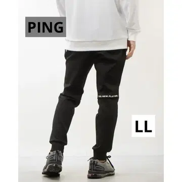 [ 새상품급 ] PING 핑 종이상자 니트 조거 팬츠 스트레치 블랙 LL