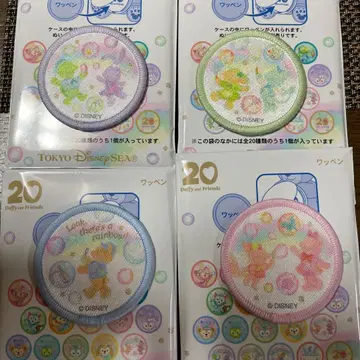 더피&프렌즈 20주년 컬러풀 해피니스 와펜 4개 세트