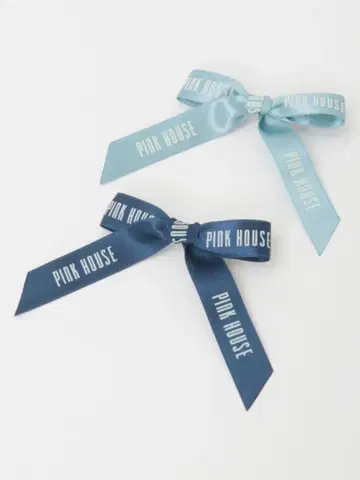 핑크하우스 로고 리본 클립