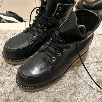 레드윙 슈즈 블랙 하이컷 부츠