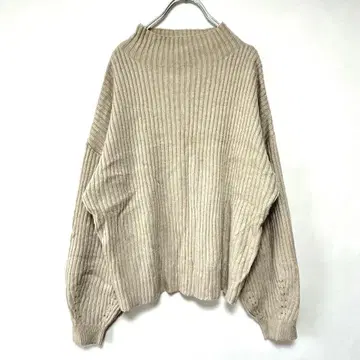 어반 리서치 모크넥 니트 스웨터 긴팔 베이지