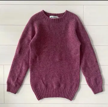 Harley of Scot Land 퍼플 긴팔 스웨터