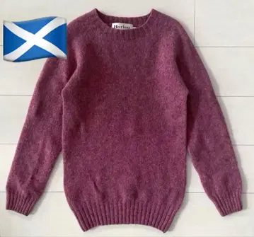 Harley of Scot Land 퍼플 긴팔 스웨터