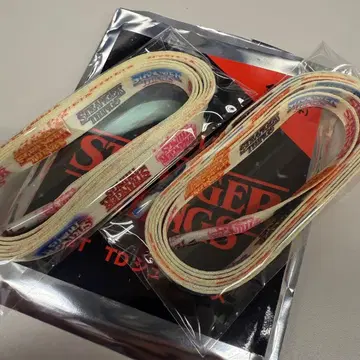 기묘한 이야기 블라인드 슈레이스 로고 패턴 미사용 신발끈