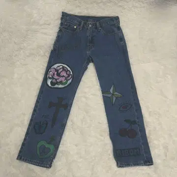 빈티지 리바이스 505 낙서 데님 itimi cityshop