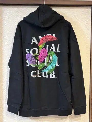 Anti Social Club 장미/플로럴 후드티 XL