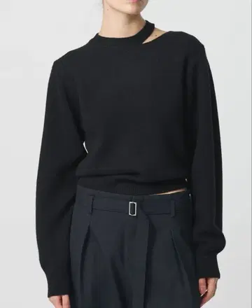 H BEAUTY&YOUTH 울 캐시미어 슬릿 풀오버