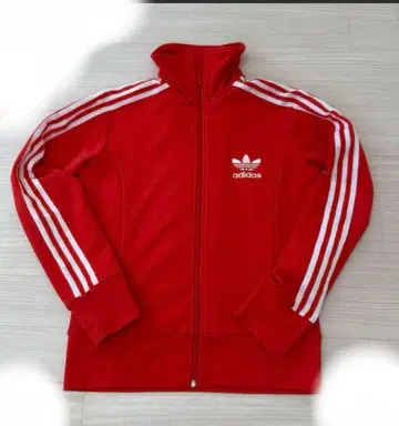 adidas 레드 집업 저지 S