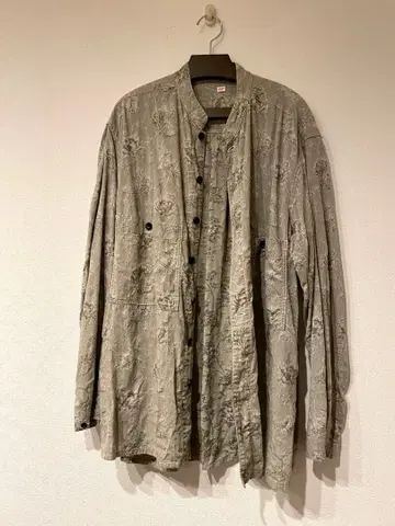 outil 자카드 보타니컬 셔츠