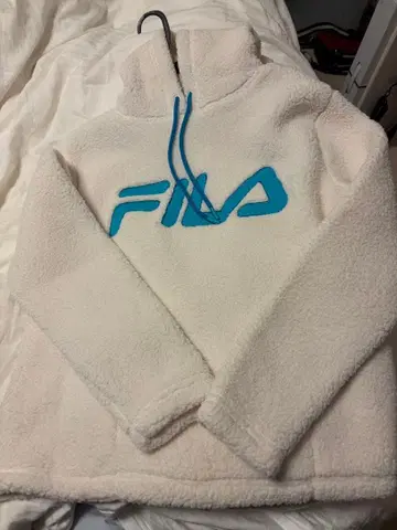 미사용 새상품. FILA 플리스 자켓 화이트 M