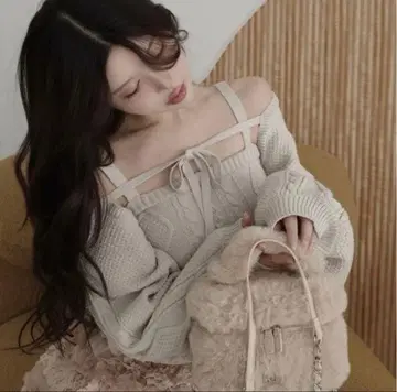 darich 케이블 니트 앙상블 아이보리