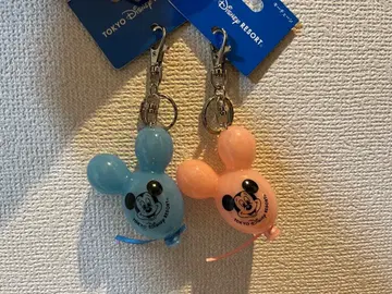 미키마우스 키링 파랑 핑크 세트 벌룬