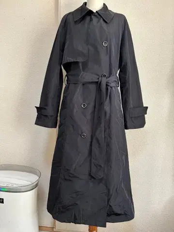 DoCLASSE 사이즈 9 블랙 트렌치코트 벨트 포함 6898#2