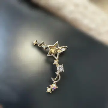 별과 달 모티브 이어커프