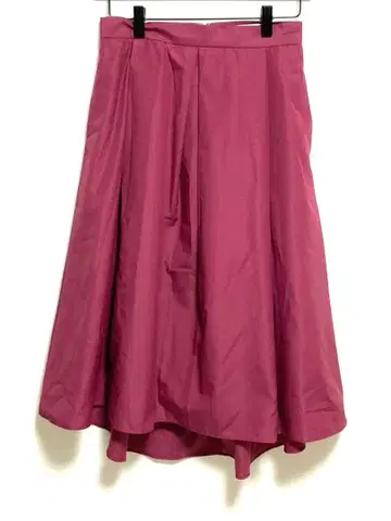 [SLOBE IENA] 와인 레드 플레어 스커트 포켓 부착