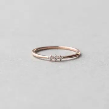 K10PG 다이아몬드 핑키링