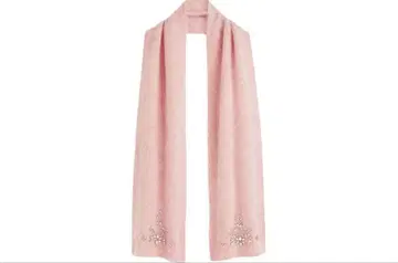 파코 라반느 비쥬 장식 핑크 모헤어 스카프 비쥬 장식 핑크 숄